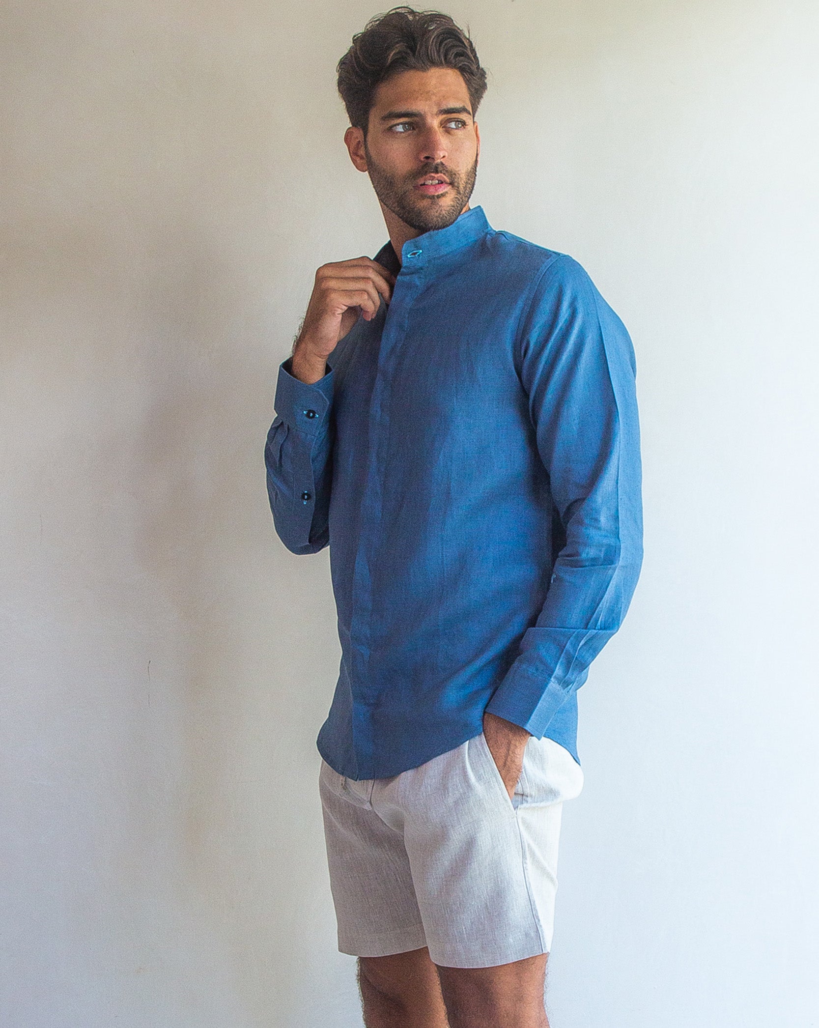 CAPRI Linen Bermudas - Sand - CRASQI