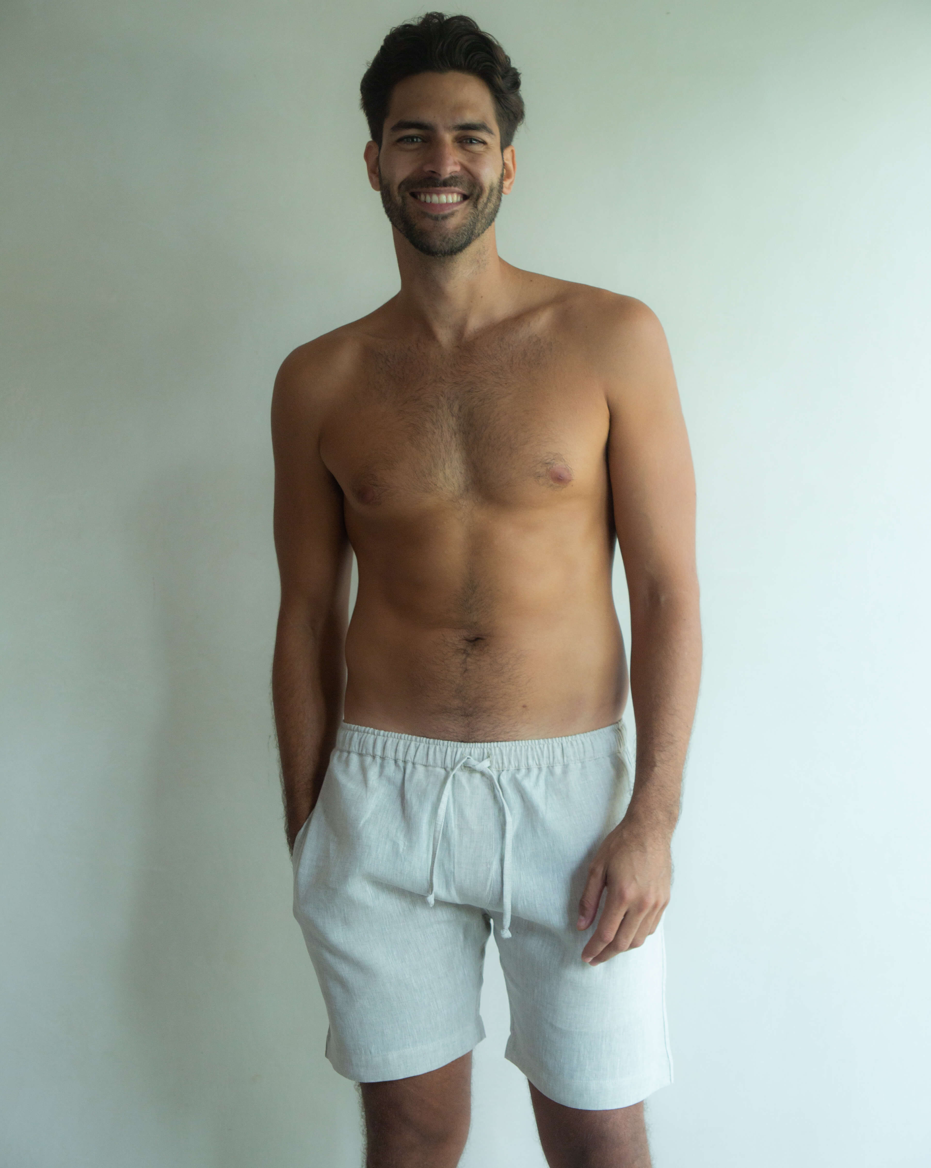 CAPRI Linen Bermudas - Sand - CRASQI