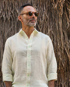 MALLORCA Linen Shirt - Light Yellow/Neon Yellow - CRASQI