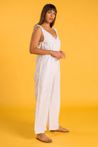 PANAREA Linen Jumper - White - CRASQI