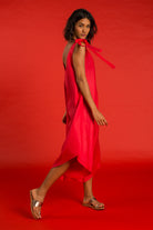 GRANADINA Linen Jumper - Red - CRASQI