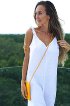 PANAREA Linen Jumper - White - CRASQI