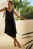 GRANADINA Linen Jumper - Black - CRASQI