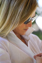 Shirt dress - White - CRASQI