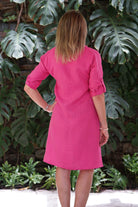 Shirt dress - Fucsia - CRASQI