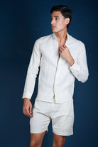 MENORCA Linen Shirt - Sand/Sand - CRASQI