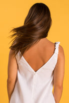 PANAREA Linen Jumper - White - CRASQI