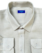 MALLORCA Linen Shirt - Sand/Sand - CRASQI