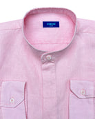 MENORCA Linen Shirt - Light Pink/Light Pink - CRASQI