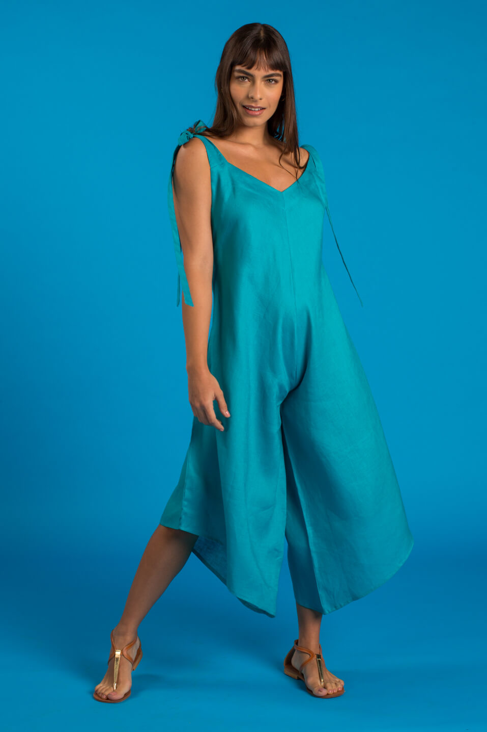 GRANADINA Linen Jumper - Jade - CRASQI