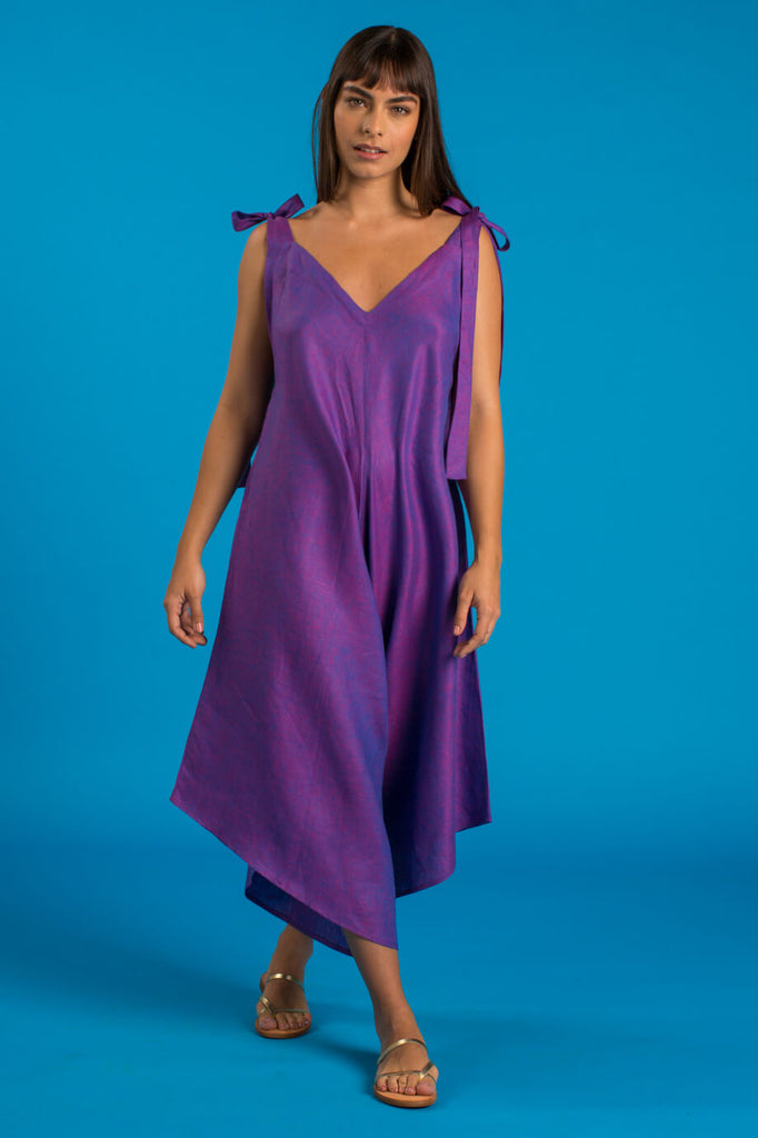 GRANADINA Linen Jumper - Violet - CRASQI