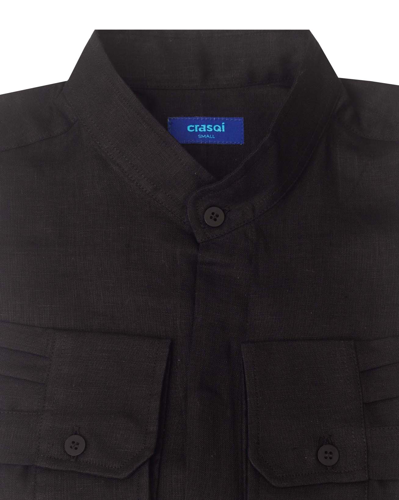 MENORCA Linen Shirt - Black/Black – CRASQI