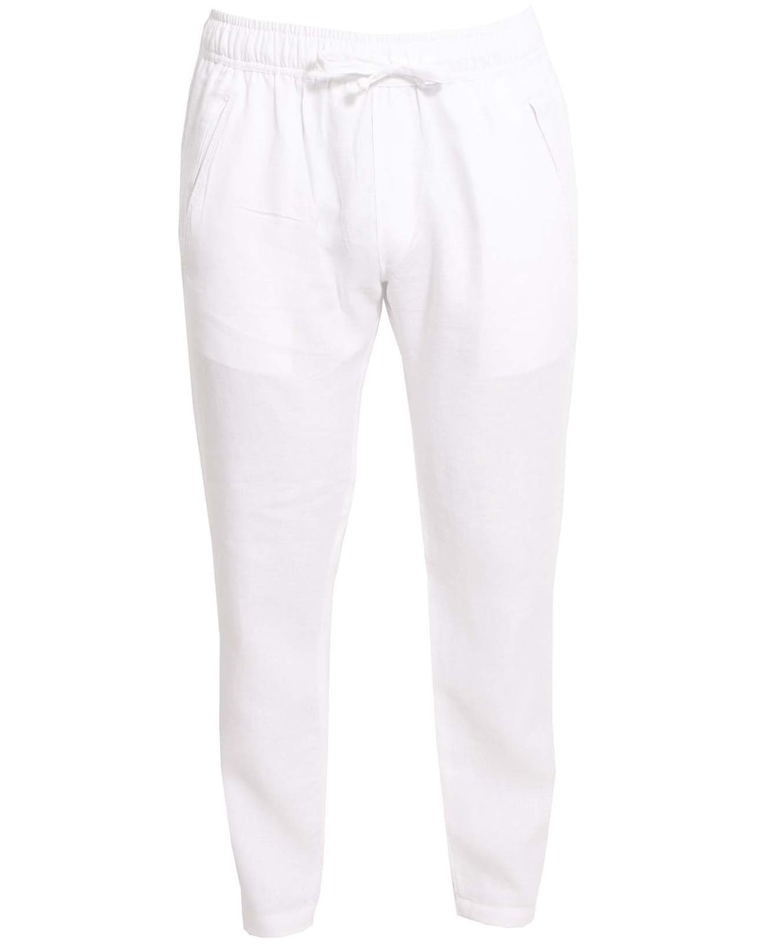 SARDINIA Linen Pant - White - CRASQI