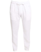 SARDINIA Linen Pant - White - CRASQI